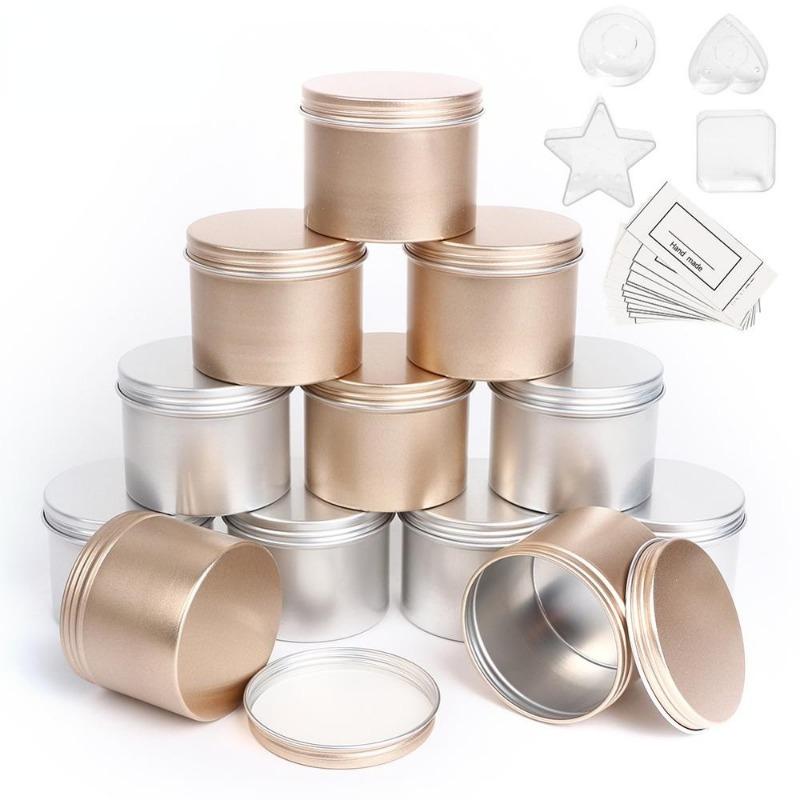Luxury Skincare Jars - 5 stuks luxe kaarsenpotten met deksel,