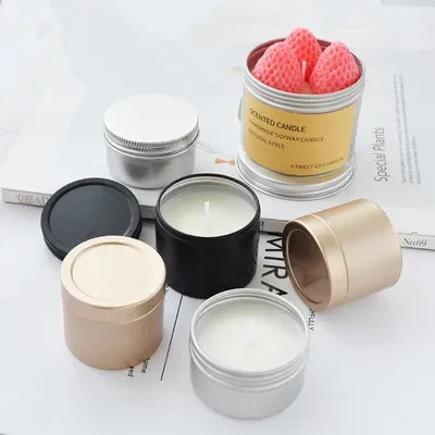 Luxury Skincare Jars - Luxe kaarsenpotten met deksel, ronde kaarsenverpakkingen