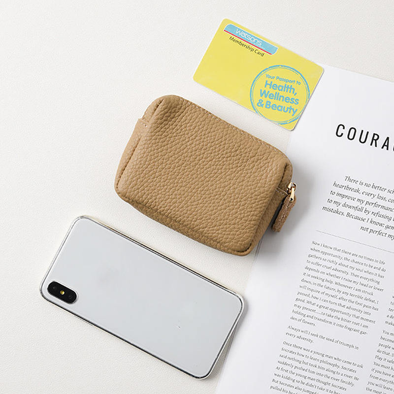 Echt leer vierkante mini-porte - Luxury Skincare Women recensie en prijs