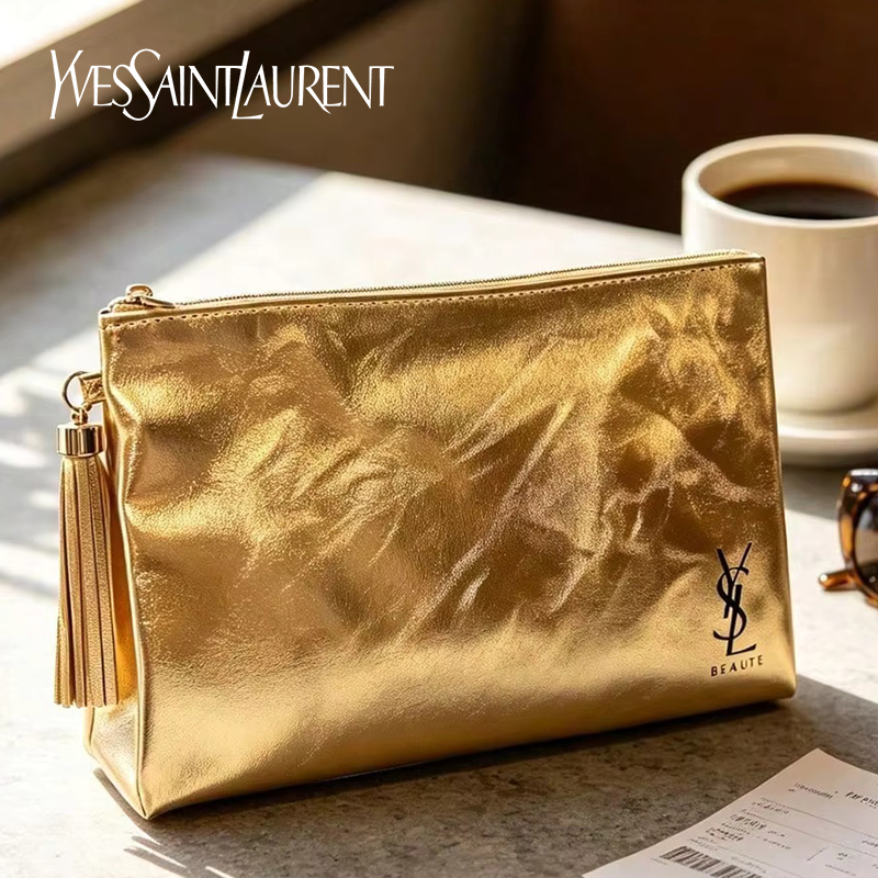 YSL Gouden Cosmetiktas, Draagb - Luxury Skincare Women recensie en prijs