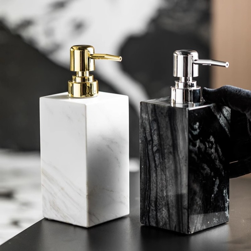 Natuurlijke marmeren zeepdispe - Luxury Skincare Jars recensie en prijs