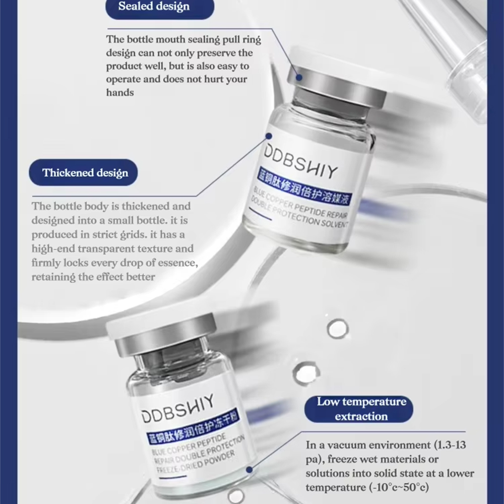 Blauw Koper Peptide GHK-Cu Gef - Oligopeptide Wrinkle recensie en prijs
